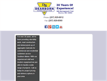 Tablet Screenshot of dearbornconstruction.com